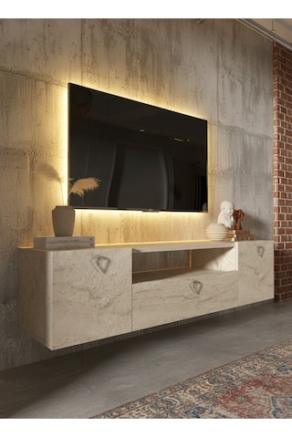 Resital Tv Ünitesi S1241-8 Traverten Traverten