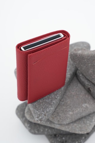 Erkek Mekanizmalı Deri Cüzdan Kırmızı 113570