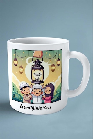 Ramazan İslamiyet Baskılı Kupa Bardak Çift Taraflı Baskı Kişiye Özel Model 6 Çok Renkli
