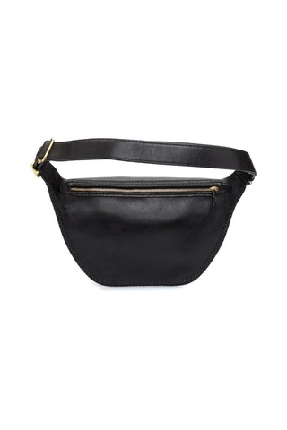 Gön Sofa Siyah Deri Kadın Bel Çantası 04 173 Sofa 001