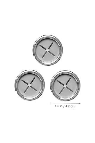 Monyee 3 Adet Abs Mutfak Banyo Tutucu, Silikon Klipsli, Zıplayan Dokuma Tutucu, Delmezsiz, Çarpışma Güvenli, Çok Amaçlı Duvar Takımı Gümüş