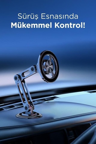 Premium Mobilde Taşıma Aparatı Mıknatıslı Jx052 Siyah Çok Amaçlı Araç İçi Telefon Tutucu