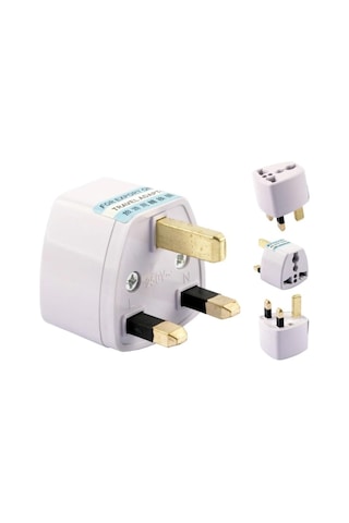 Hong Kong Irlanda Kıbrıs Seyahat Fişi Adaptörü Tip G Plug Adapter Üniversal 3 Pinli Ingiliz Fiş Tersi 1 Adet Es51 Diğer