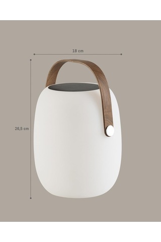 Poline Abajur Beyaz 18,5 Cm