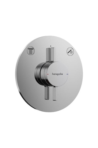 Hansgrohe Duoturn S 2 Çıkış İçin Ankastre Banyo Bataryası - 75418000 Krom