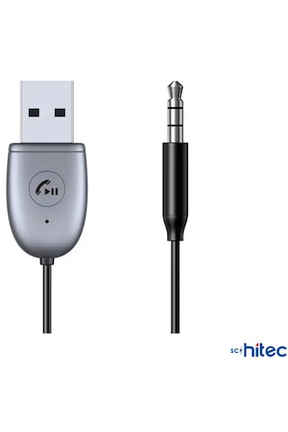 Schitec Usba Bluetooth 5.1 Araç Kiti Hifi Ses Alıcı 3.5mm Aux Adaptör Dönüştürücü Bt770