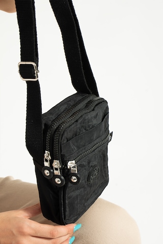 Nemo Bags Siyah Unisex Telefonluk, Cüzdan, Kartlık, Çapraz Askılı Omuz Çantası, 18x13cm Siyah
