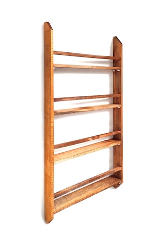 Ahşap Montessori Kitaplık Çocuk Odası Kahverengi Duvar Rafı 50x100 Cm