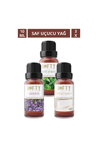 Lofty Lavanta Beyaz Sabun Uçucu Yağ Buhurdanlık Esansı Oda Kokusu 10 ML
