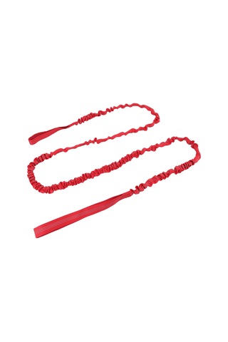 Geeroyoo Kırmızı Nilon Bisiklet Çekme Kordonu - 2.7m Doğal Uzunluk, 4.5m Maksimum Genişleme - Hızlı Kurulum, Taşınabilir Outdoor Aile Kullanımı Bisiklet Çekici Ip Kırmızı