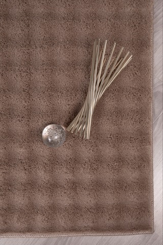 Oval Bubble Peluş Yumuşak Kaymaz Salon Oturma Odası Balkon Halısı Yolluk Çok Renkli