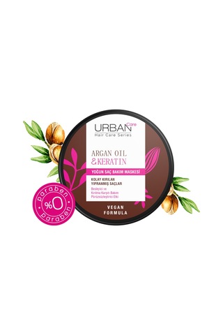 Urban Care Argan Oil & Keratin Kolay Kırılan Saçlara Özel Yoğun Saç Bakım Maskesi 230 ML