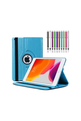 Ipad Pro 12.9'' Uyumlu 2020 A2229 2069 2232 Uyumlu 360 Dönerli Tablet Kılıfı + Kalem Arka Kapak