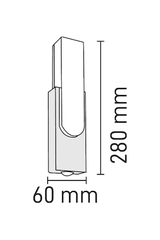 Maxled Dış Mekan Led Aplik 3000k Mx-4351 Siyah