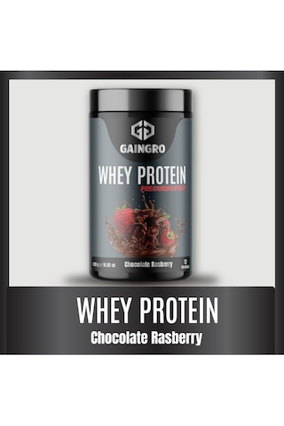 Whey Protein Çikolata Ve Ahududu Aromalı - 420 Gr 12 Servis Çikolata - Ahududu