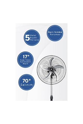 Kumtel KTF-310 18" 3in1 Sanayi Tipi Vantilatör