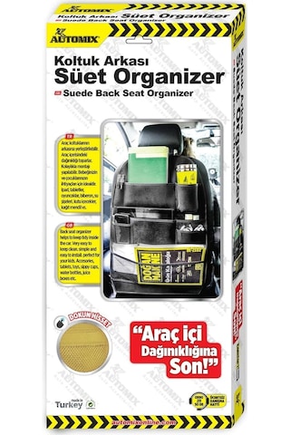 Automix Süet Bej Organizer 43688