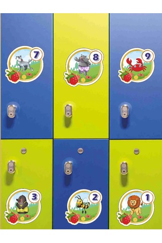 Sprintfox Çocuk Bahçesi İçin Dolaplık Etiketler Orman Dağ Şeklini 439644295 Pembe