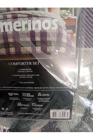 Comforter Çift Kişilik Yorgan Set / 220x240 / Çeyiz / Yorgan /set Koyu Yeşil