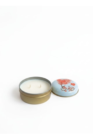 Forest Soul Sedir & Sandal Ağacı Kokulu El Yapımı Soya Mumu Happy Blaze Candle Beyaz Kırmızı