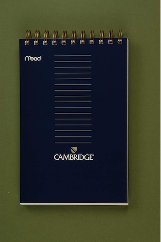 Mead Cambridge Kareli Bloknot Tel Spiralli A4, 70 Yaprak, Sarı
