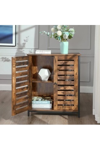 Ağaç Atölyesi Denzel Ahşap Dresuar Dolap Ceviz