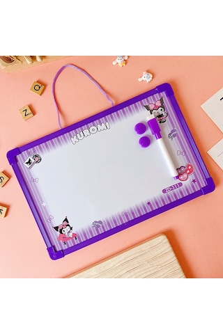 Çocuklar İçin Dijital Coulomi Çift Taraflı Manyetik Yazı Tahtası Mor