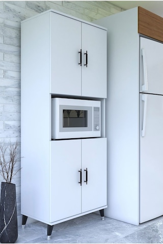 Sln Pandora 4 Kapakli Cok Amacli Dolap Beyaz Model 10001100151899
