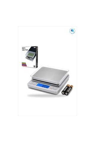 Hassas Tartı 3000g 0.01g Mini Dijital Terazi Şeffaf Kapaklı Pilli
