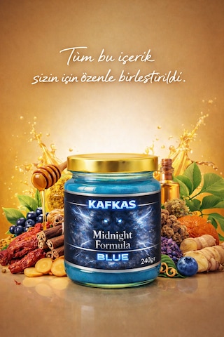 Kafkas Midnight Formula Blue Aktif Yaşam Takviyesi 240gr