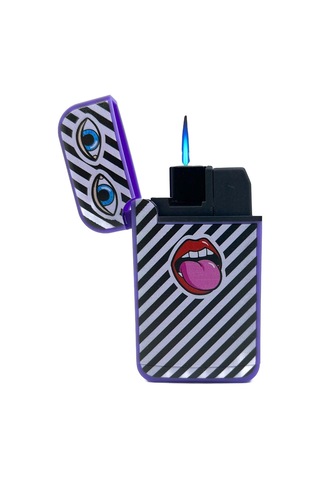 Zengaz Cool Tasarım Jet Alev Çakmak - Happy Mouth Çok Renkli