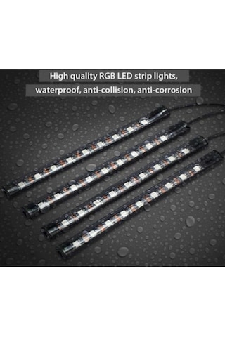 Müziğe Duyarlı Ayak Altı Led 9 Ledli Kumandalı Araç Içi Aydınlat (421899107)