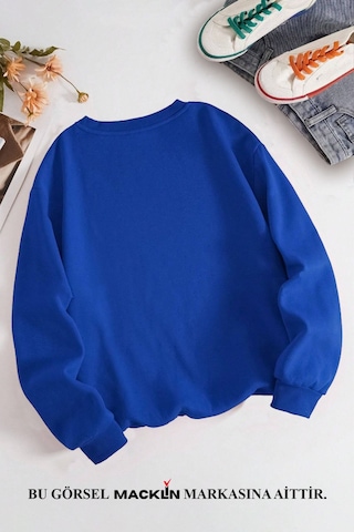 Macklin Sevgili Çift Kombin Hello Kitty Spiderman Göğüs Baskılı Bisiklet Yaka Sweatshirt 2li Set Takım Mavi Kırmızı Mck1386 Çok Renkli