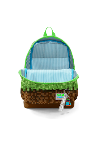 Coral High Kids Yeşil Kahverengi High Craft Desenli Dört Bölmeli Okul Sırt Çantası 23776 Yeşil