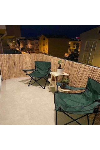 90 Cm X 6 Metre Hasır Kamış Balkon Çiti Bahçe Çiti Gölgelik