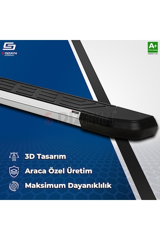 S-dizayn Opel Frontera Newline Krom Yan Basamak 183 Cm 2024 Üzeri A+ Kalite