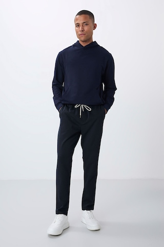 Tommy Life İndigo Yüzeyi Dokulu Standart Fit Erkek Eşofman Alt - 82155