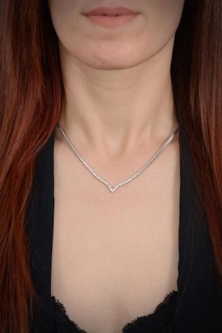 Kadın Gümüş Set - Berrak Zirconia Taşlı Su Yolu Set • Işıklı Kutuda • Düğün • Nişan • Gelin Seti