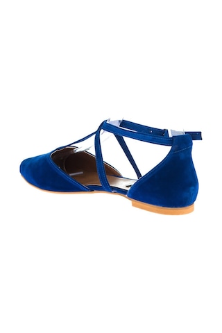 Fox Shoes Saks Mavi Kadın Babet D726537302 Saks