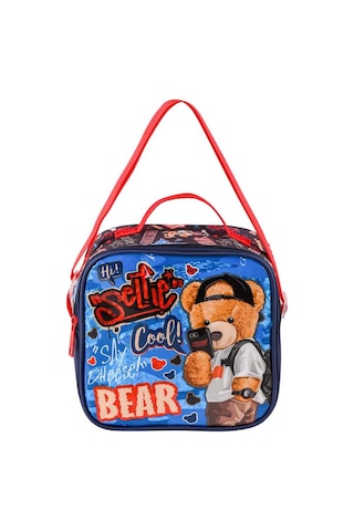 Renkli Unisex Çocuk Muggle Cool Bear Beslenme Çantası Mu3847