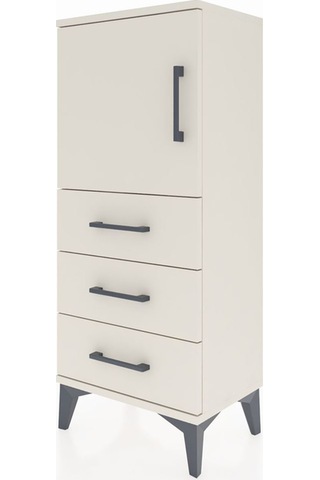 Arges Komodin 2 Raflı 3 Çekmeceli Tek Kapaklı 44x30x106 Aytaşı-aytaşı Aytası