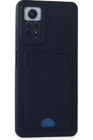 Xiaomi Redmi Note 12 Pro 4g Kılıf Kelvin Kartvizitli Silikon - Lacivert Çok Renkli