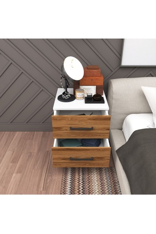 Komodin Beyaz + Ud Rengi Beyaz - Ud