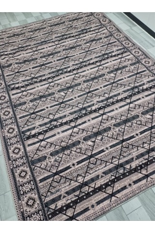 Savan Dokuma Halı Örtüsü 4m² 170 240 Kale Siyah&pudra Diğer