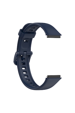 Huawei Band 7 Uyumlu Silikon Kordon Kayış Lacivert