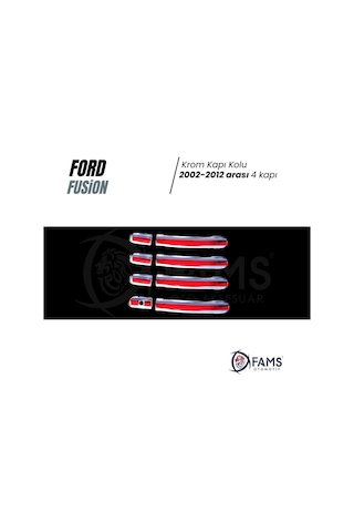 Ford Fusion Krom Kapı Kolu 4 Kapı 2002-2012 arası Paslanmaz Çelik