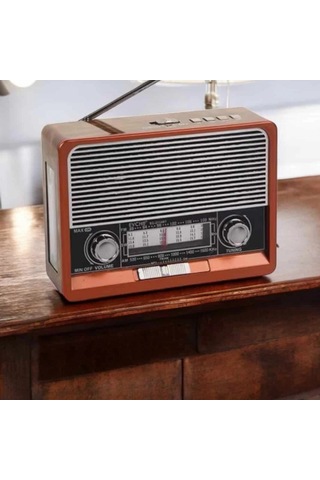 Everton Rt-306 Ahşap Nostaljik Radyo Bluetooth, Fm/am/sw, Usb, Aux Ve Sd Kart