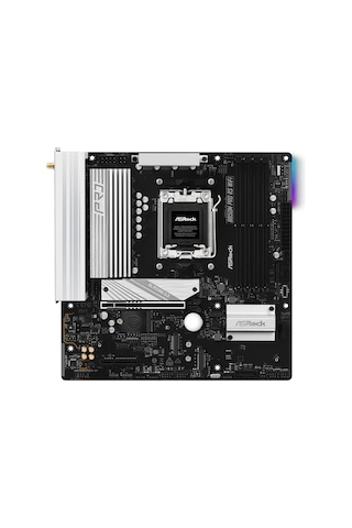 Asrock B850m Pro Rs Wıfı 8000mhz Oc Ddr5 Soket Am5 M.2 Usb 3.2 Hdmı Matx Anakart B850m Pro Rs Wıfı