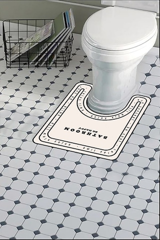 Klozet Önü Paspası, Banyo Paspası Klozet Önü , Krem Renk Pasp... Krem