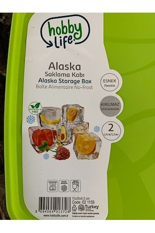 Hobby Life 2 Litre Alaska No Frost Saklama Kabı 4 Adet Çok Renkli